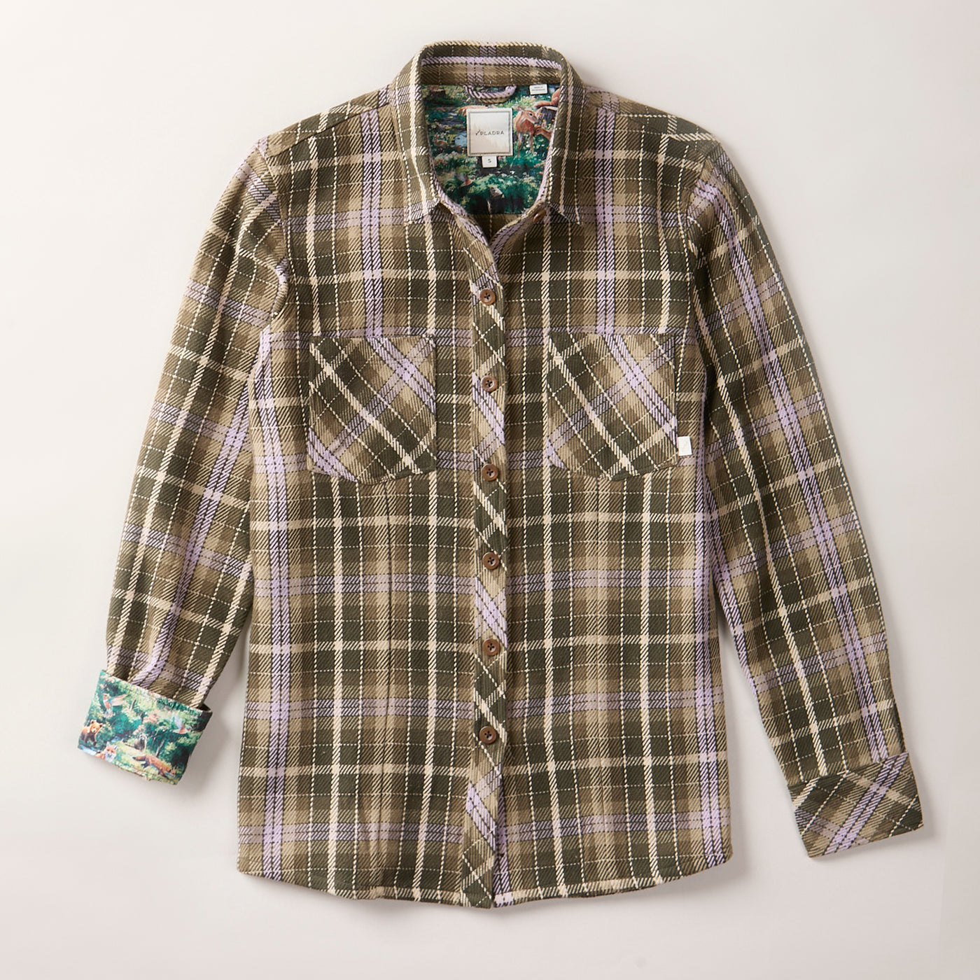 Women's Fireside Flannel- Grove Green