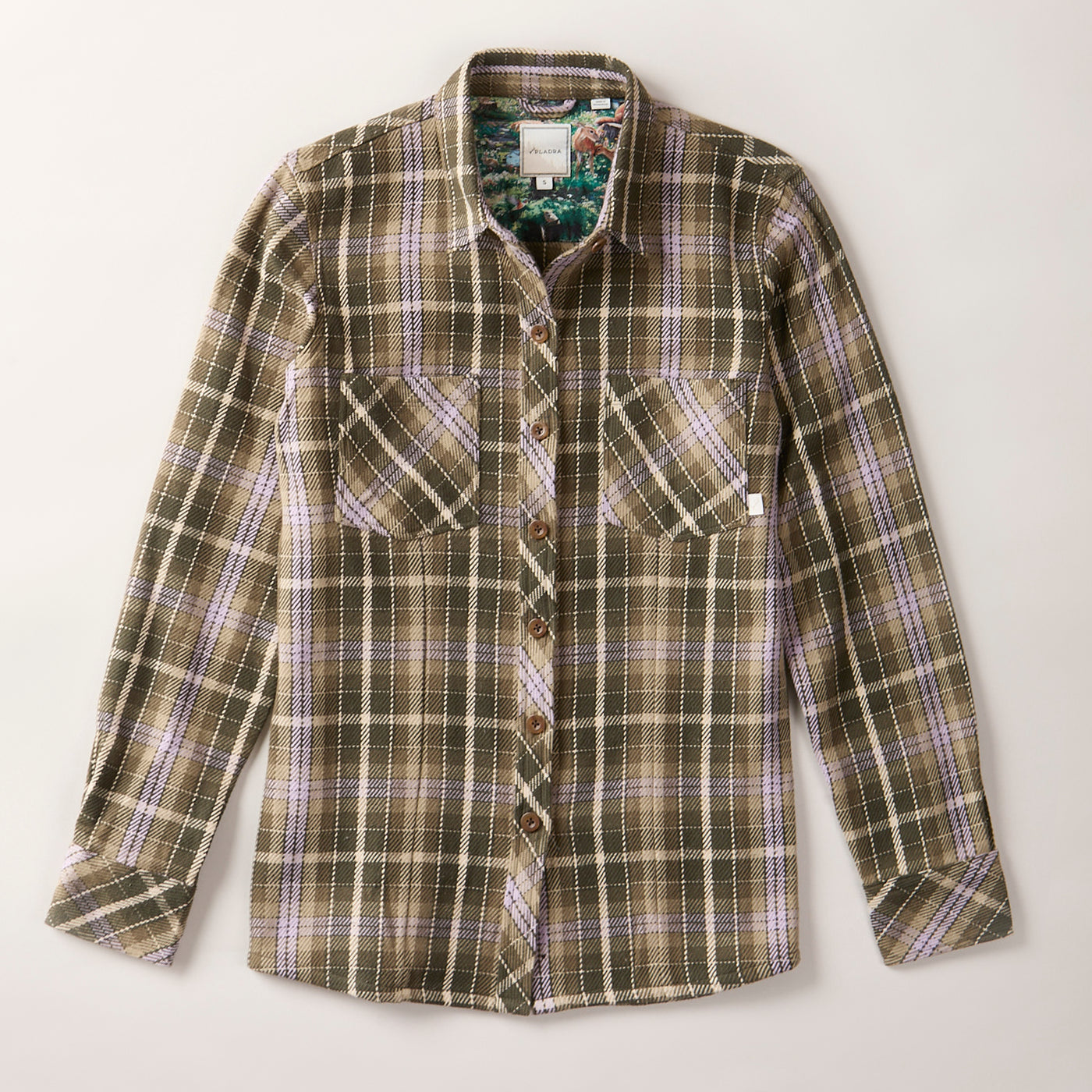 Women's Fireside Flannel- Grove Green