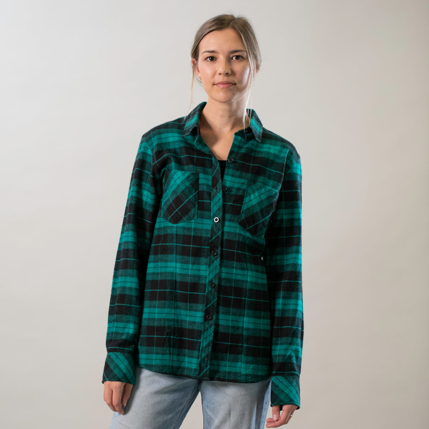 Women's Every Day Flannel Shirt- Harbor Black