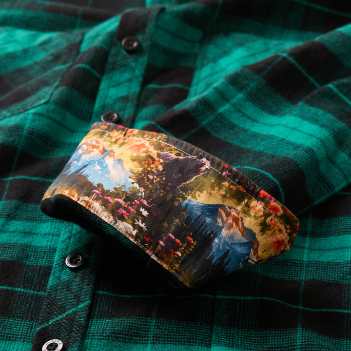 Women's Every Day Flannel Shirt Harbor Black Pladra Women's Every Day Flannel Shirt Harbor Black Pladra