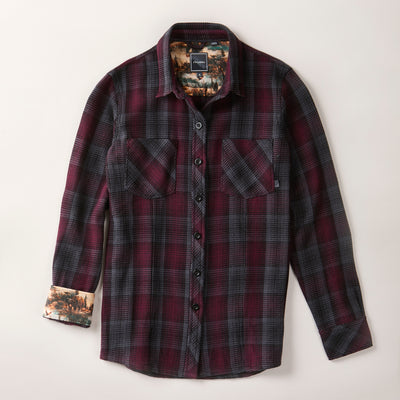 Women's Fireside Flannel- Hickory Red