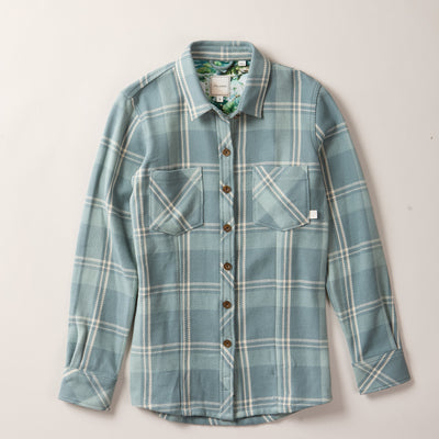 Women's Fireside Flannel- Island Blue