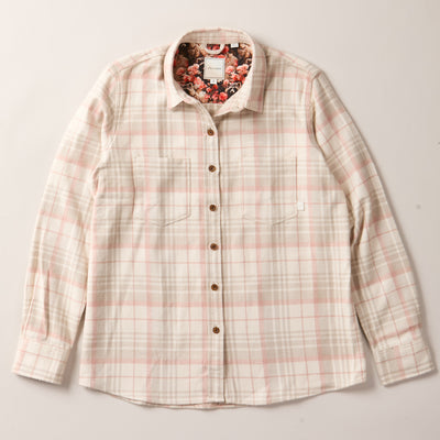 Women's Relaxed Every Day Elite Flannel Shirt- Lighthouse White