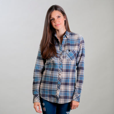 Women's Gunnison Go To Flannel Shirt- Mayfly Tan