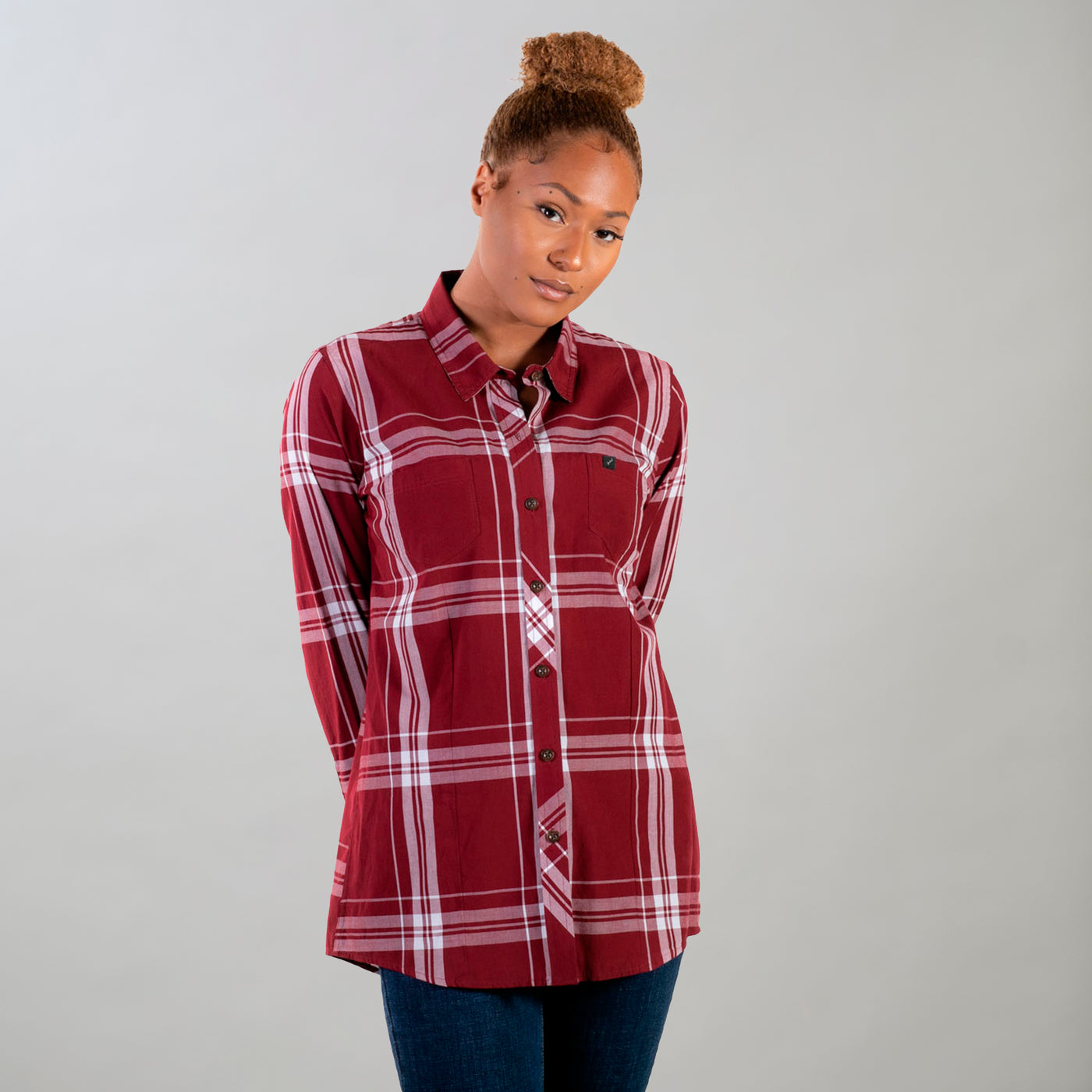 Women's Breeze Shirt- Merlot Red