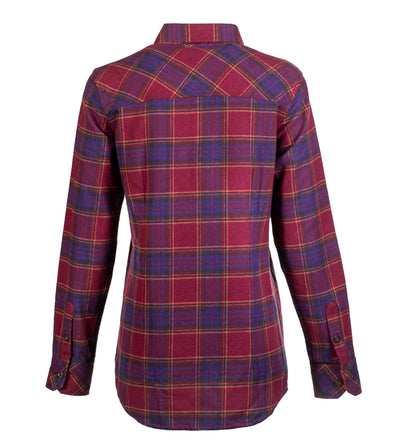 Women's Every Day Flannel Shirt- Plum Red