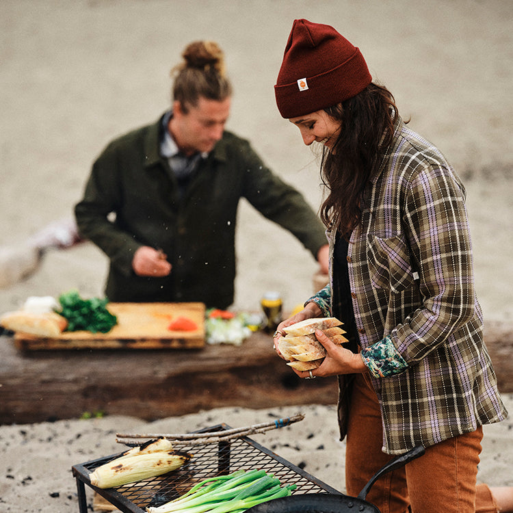 Women's Fireside Flannel- Grove Green