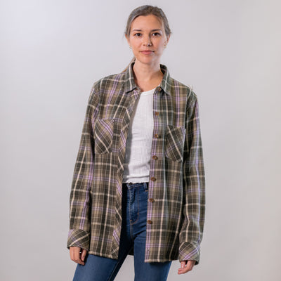 Women's Fireside Flannel- Grove Green