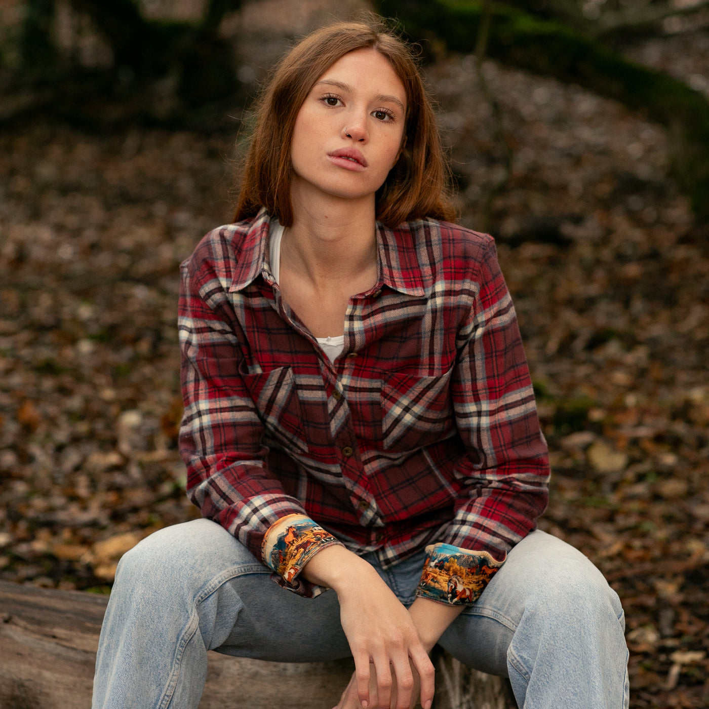 Women's Every Day Flannel Shirt- Harvest Red