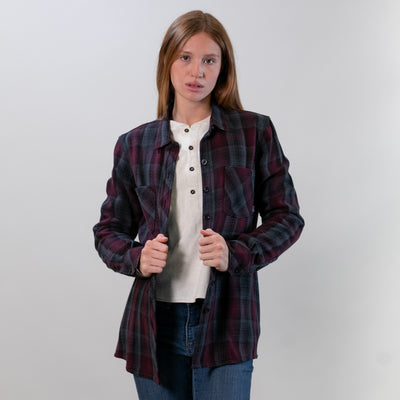Women's Fireside Flannel- Hickory Red
