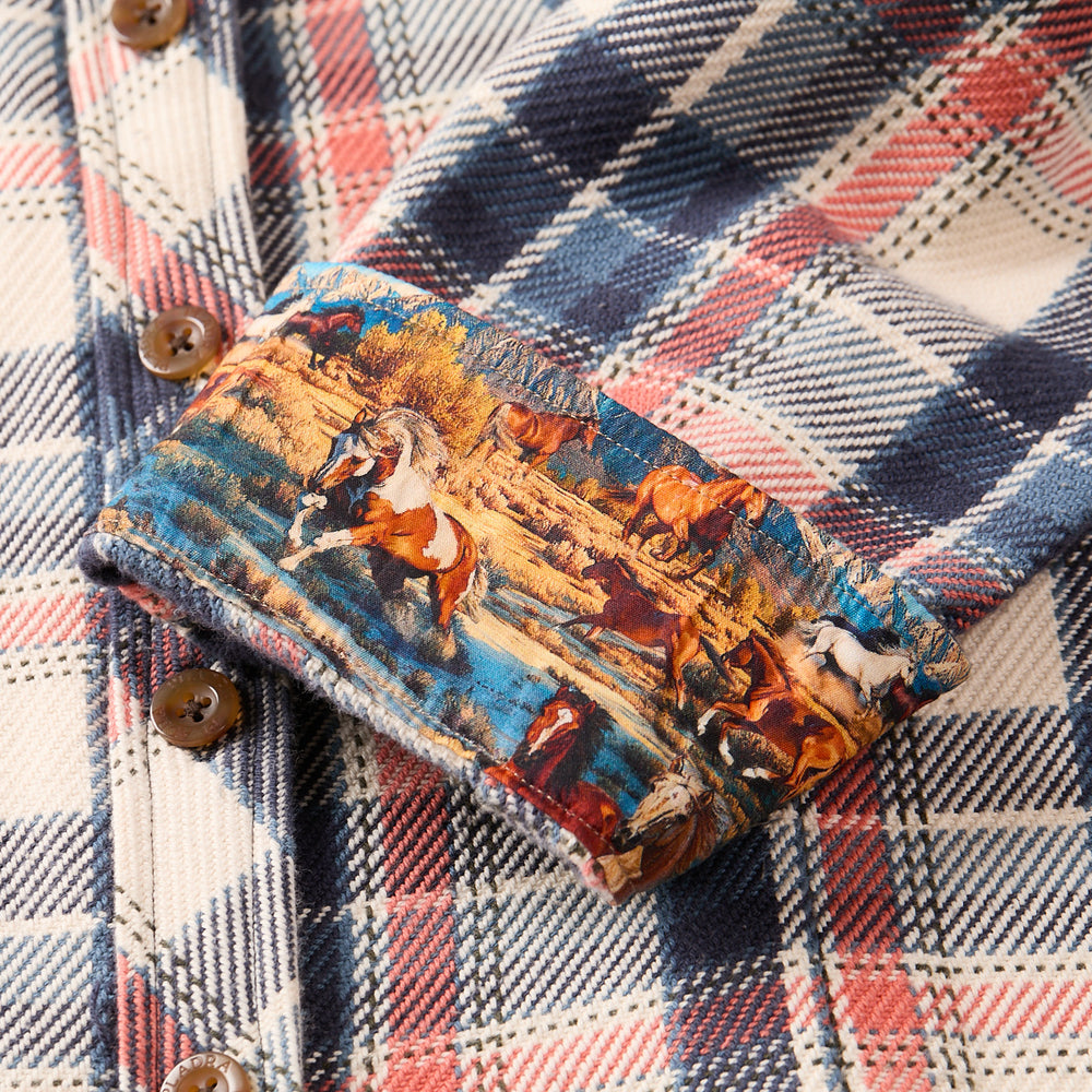 Meridian White flannel horse cuff