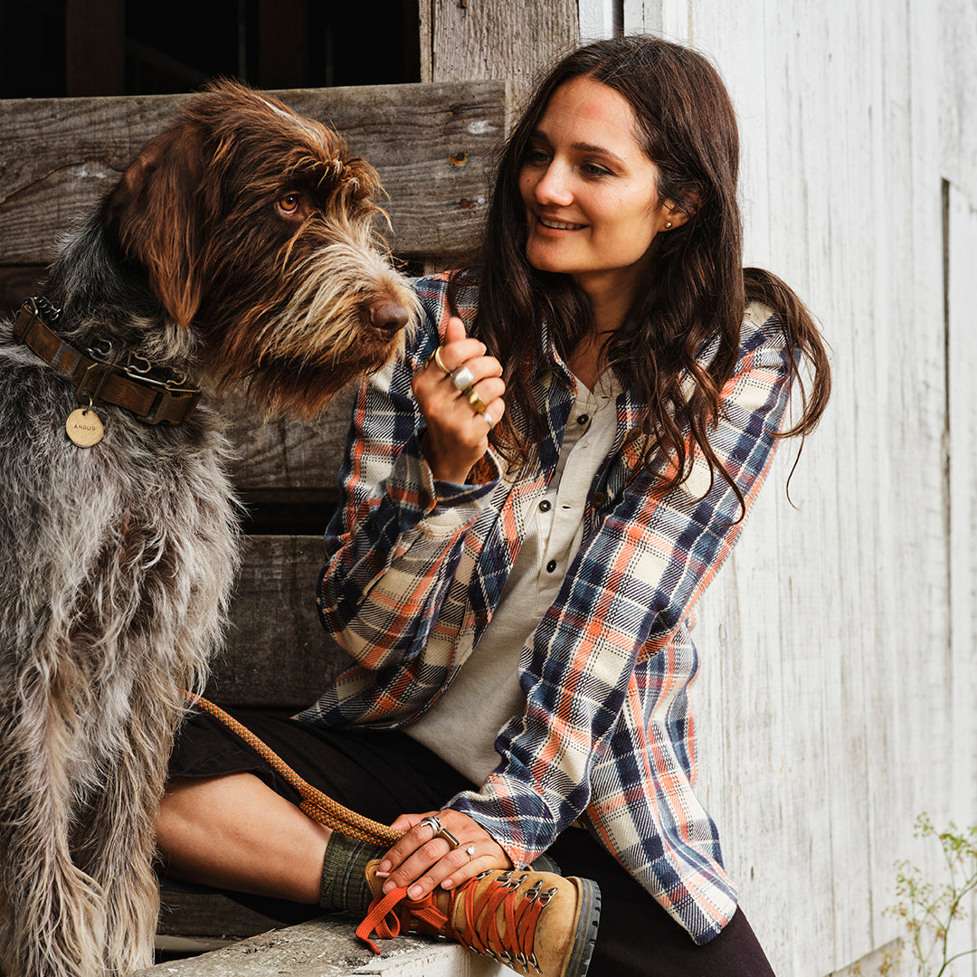 Women's Fireside Flannel- Meridian White