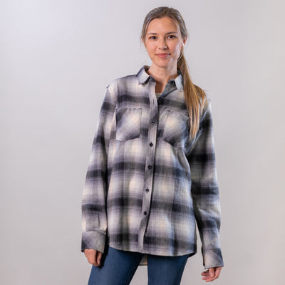 Women's Every Day Flannel Shirt- Sterling Grey Heather