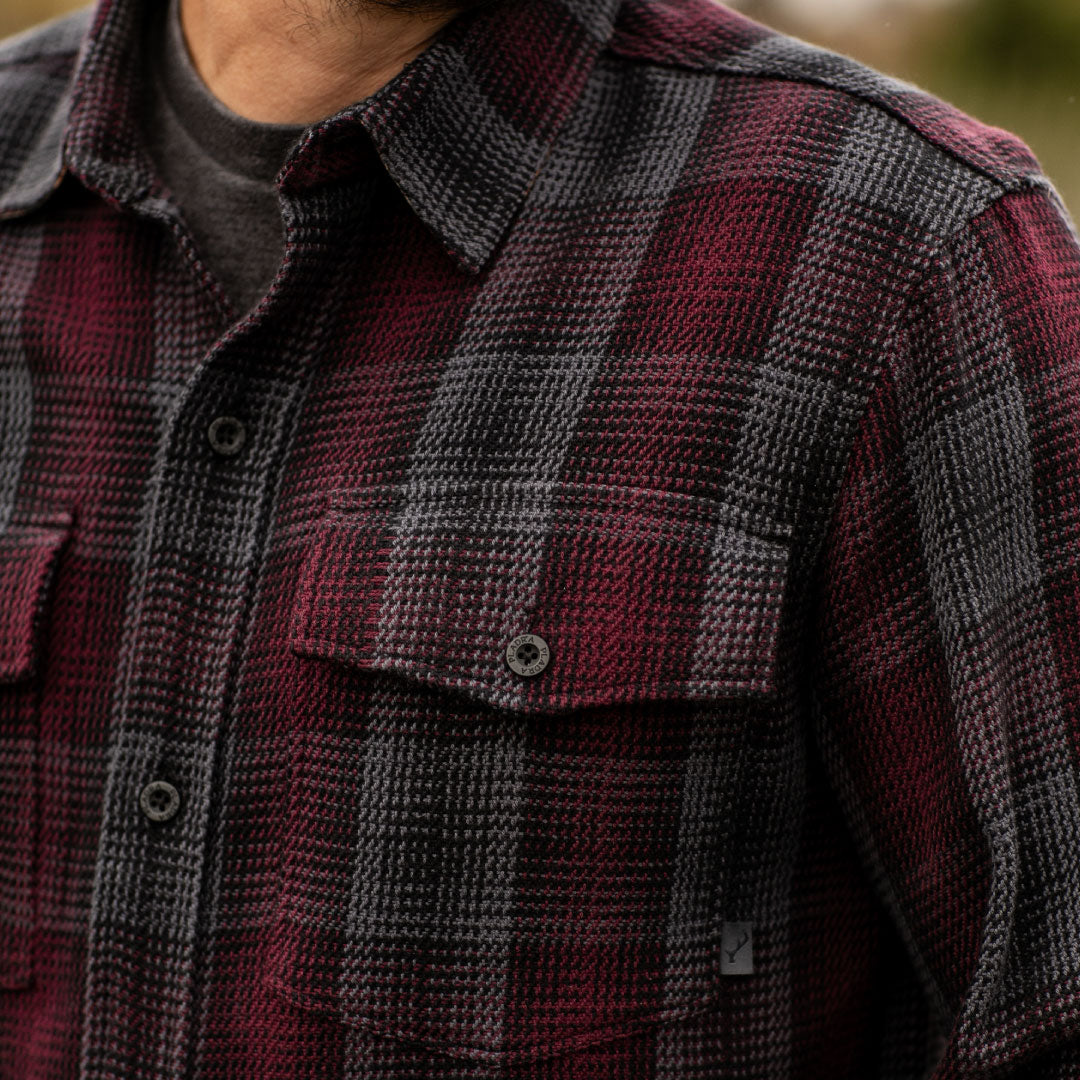 A close-up of a person wearing the Men&