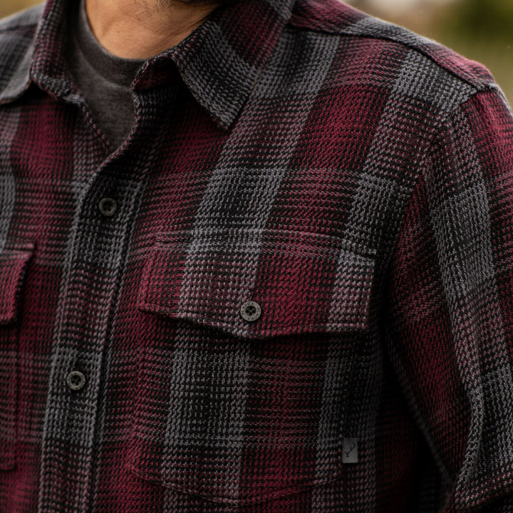 A close-up of a person wearing the Men&