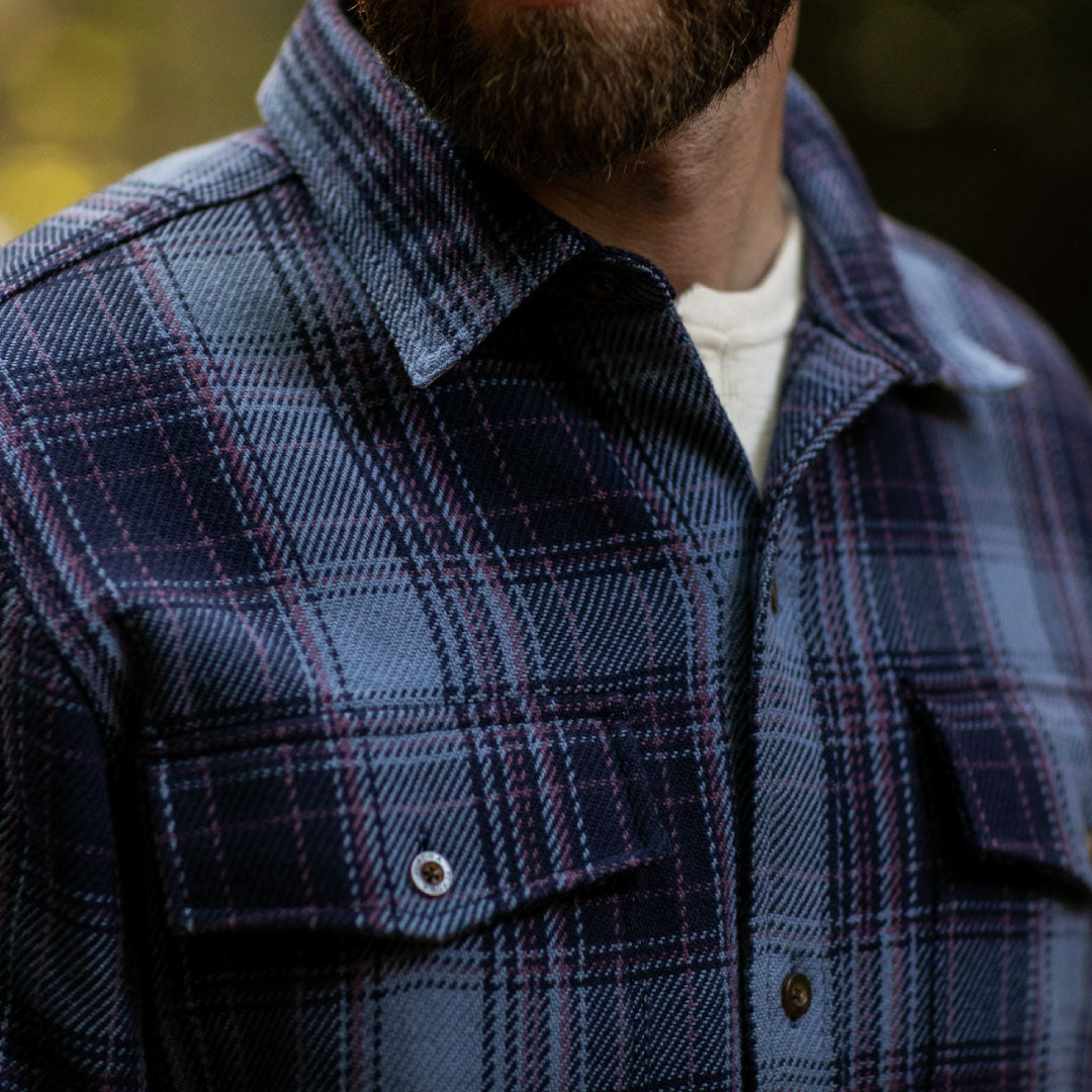Men's Fireside Flannel - Riffle Blue