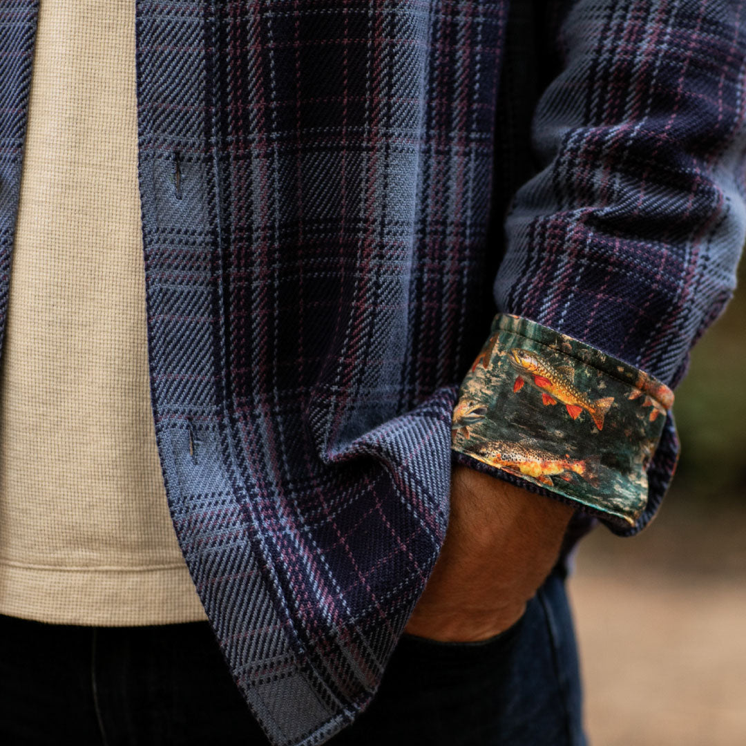 Men's Fireside Flannel - Riffle Blue