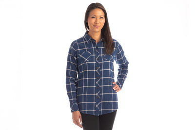 Women's Peregrine Every Day Flannel Shirt- Billings Blue