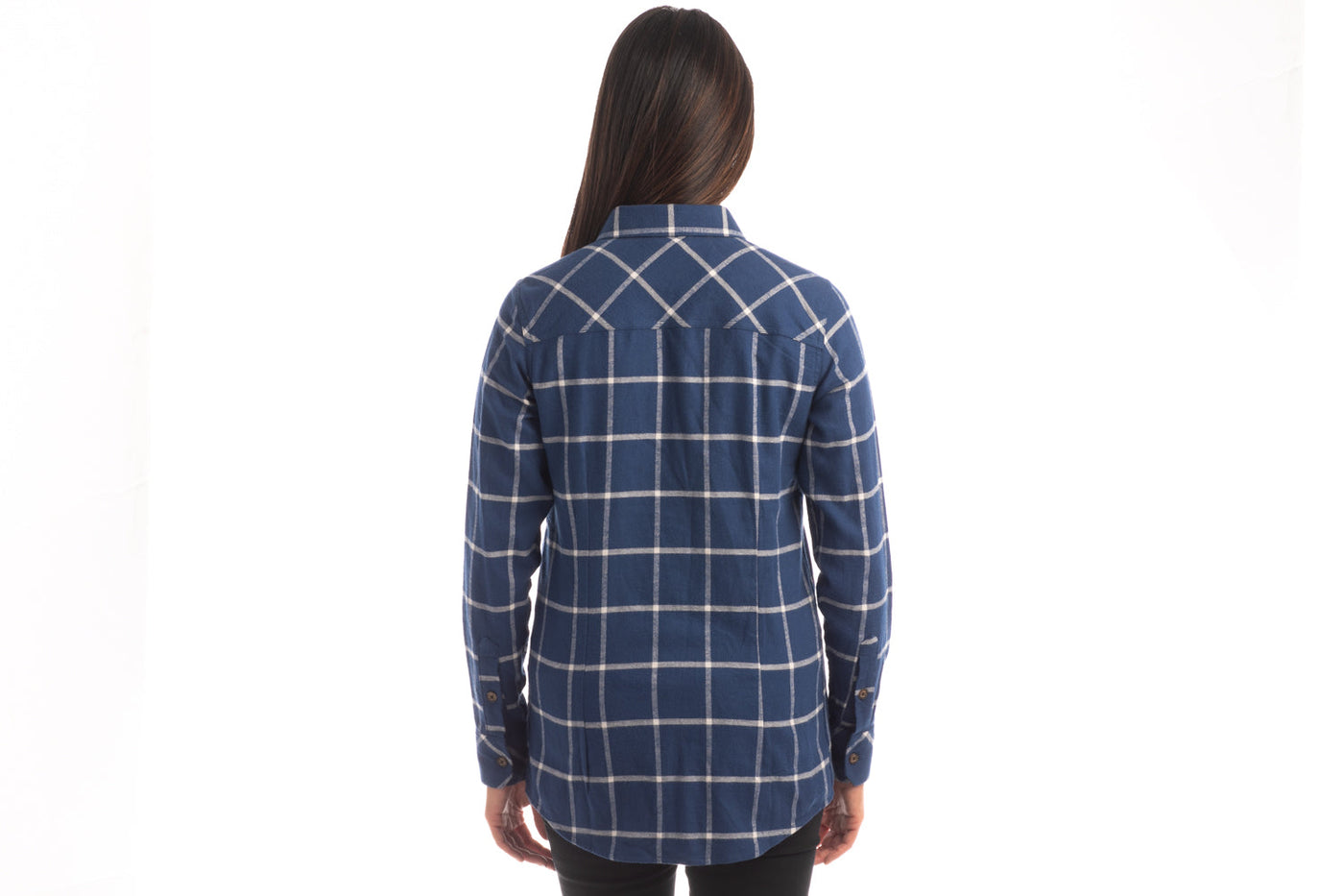 Women's Every Day Flannel Shirt- Billings Blue - Bears Lining
