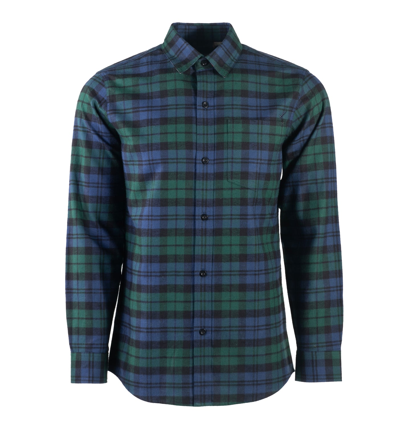 Men's Elli Every Day Flannel Shirt- Bolinas Blue