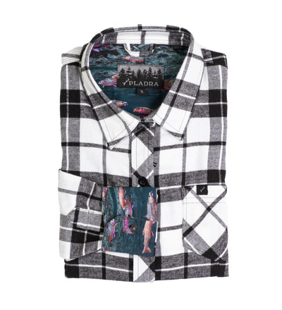 Women's Peregrine Every Day Flannel Shirt- Caddis White