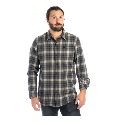 Men's Elli Every Day Flannel Shirt- Canyon Grey