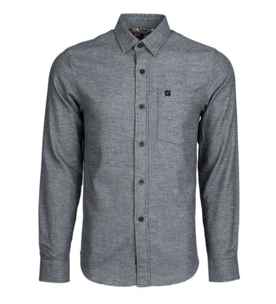 Men's Cascade Flannel Shirt - Charcoal Grey Heather