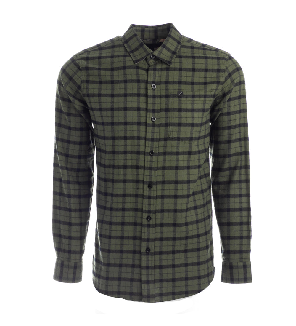 Men's Elli Every Day Flannel Shirt- Cypress Green