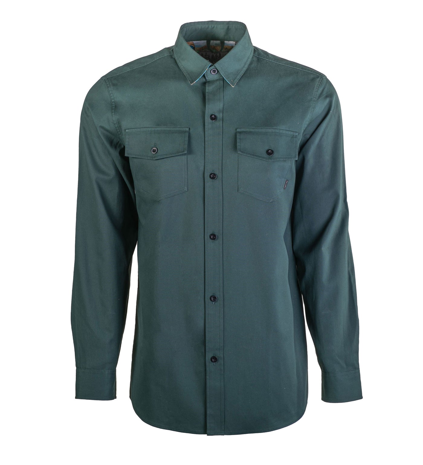 Men's Leon Workhorse Shirt - Fir Green Pincord