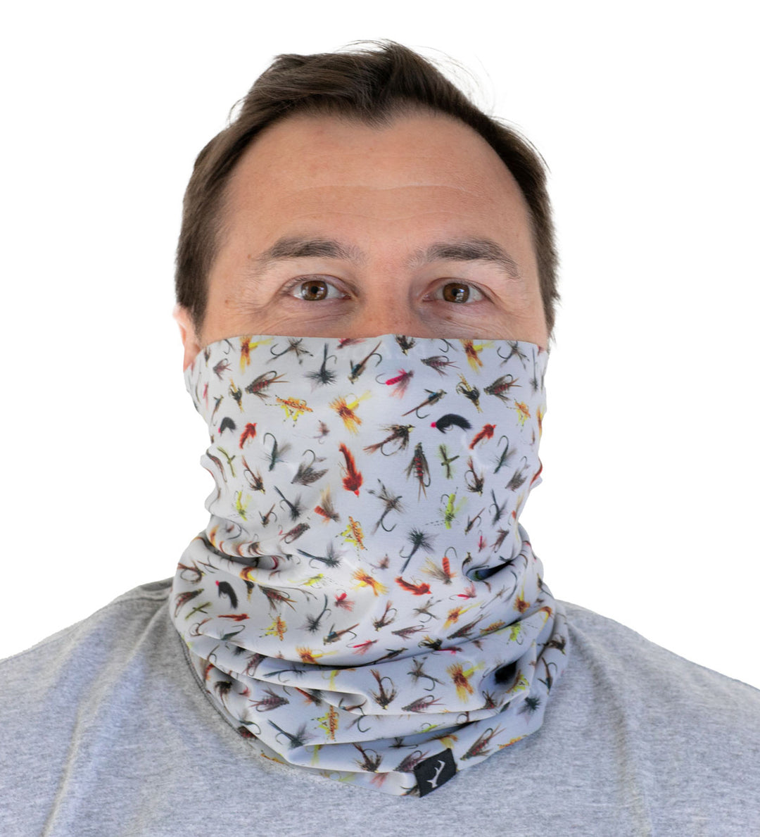 Pladra Neck Gaiter Flies Print - Main Image