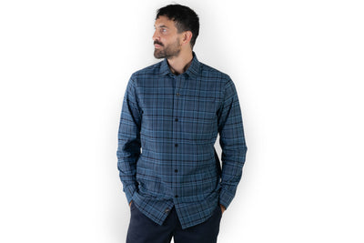 Men's Elli Every Day Flannel Shirt- Glacier Blue