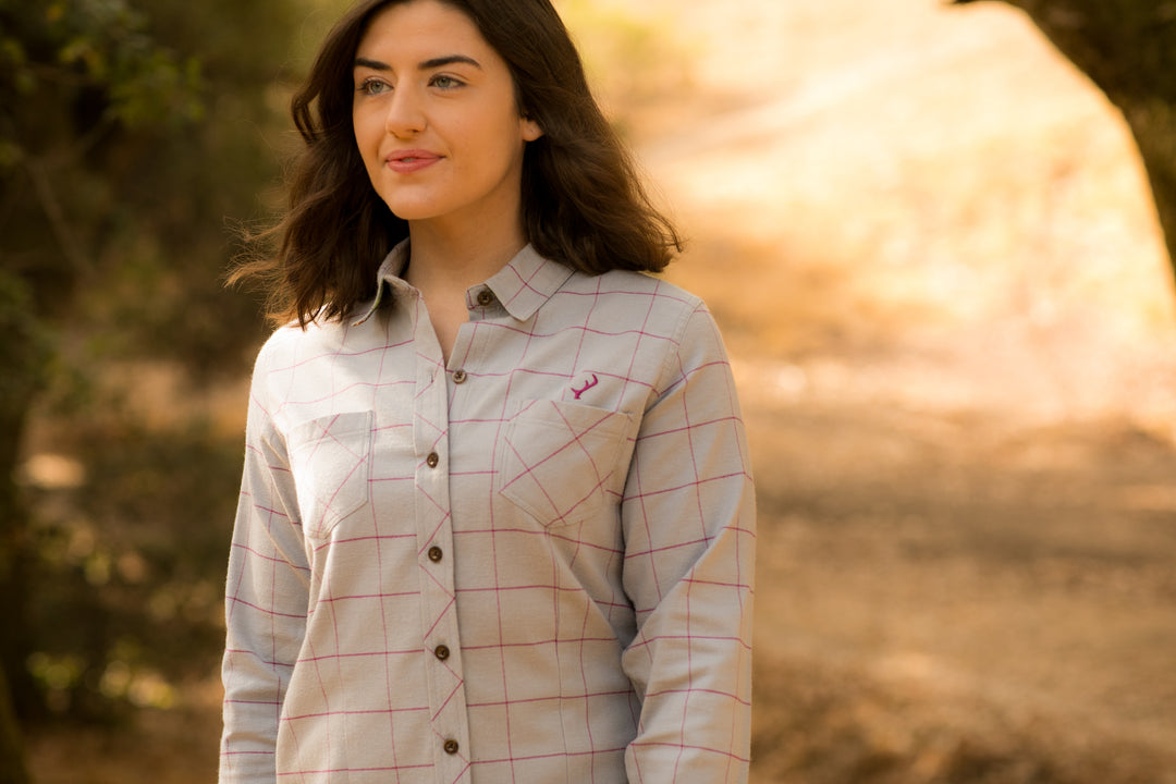 Women's Every Day Stretch Flannel Shirt – Huckleberry Grey – Pladra
