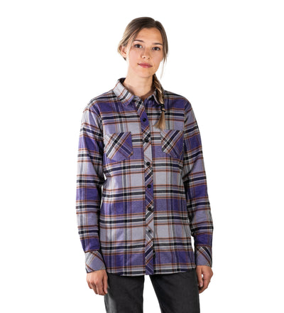Women's Leon Workhorse Flannel Shirt- RP Moonlit Grey