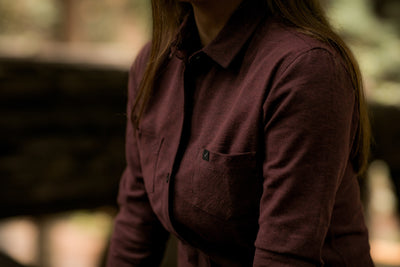 Women's Cascade Twill Shirt - Boulder Burgundy