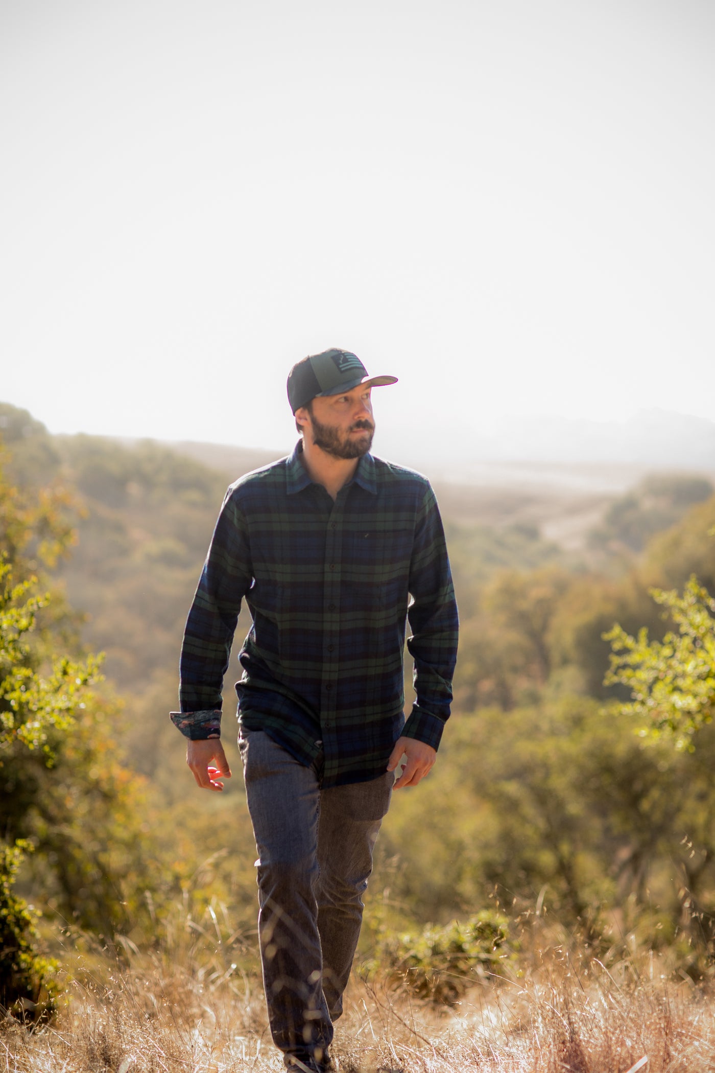 Men's Elli Every Day Flannel Shirt- Bolinas Blue