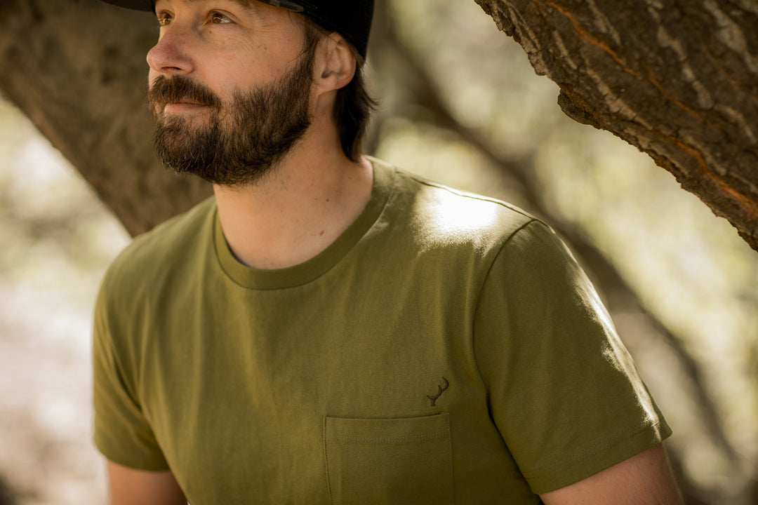 A bearded man in a Pladra Men&