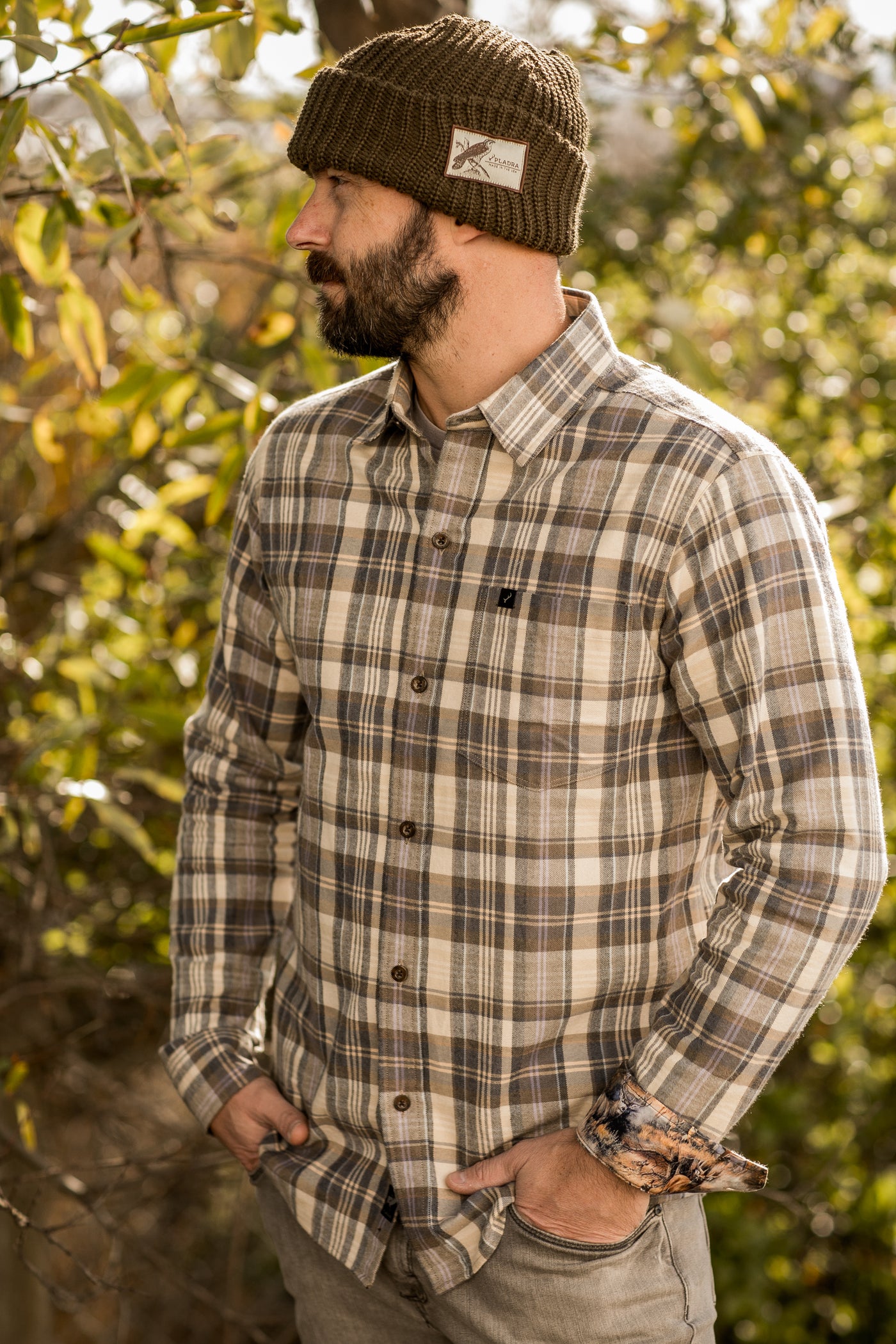 Men's Elli Every Day Flannel Shirt- Appalachian Brown