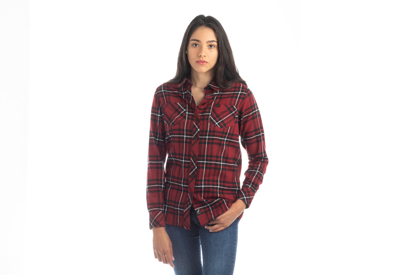 Women's Every Day Flannel Shirt- Rocky Red