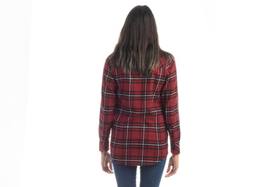 Women's Every Day Flannel Shirt- Rocky Red