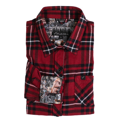 Women's Every Day Flannel Shirt- Rocky Red