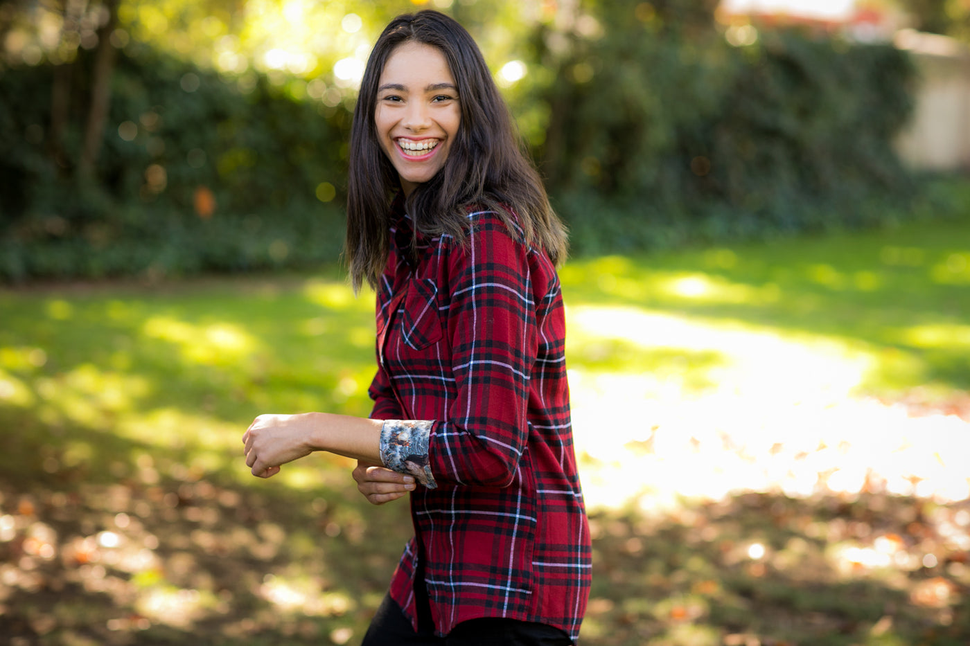 Women's Every Day Flannel Shirt- Rocky Red