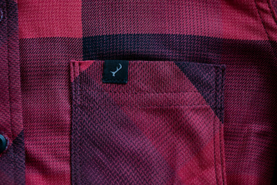 Women's Cedar Every Wear Flannel Shirt- Rose Red