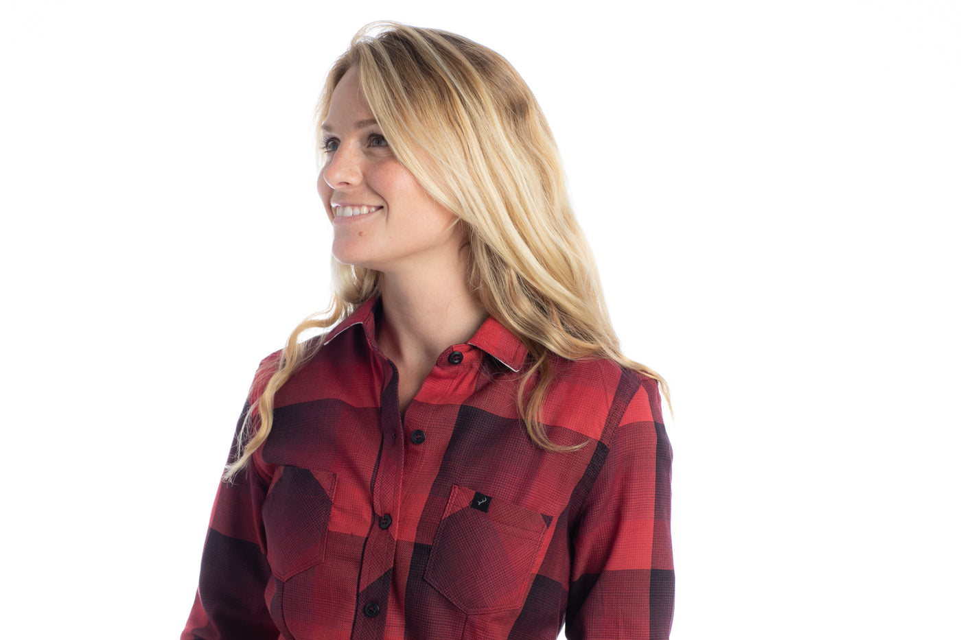 Women's Cedar Every Wear Flannel Shirt- Rose Red – Pladra