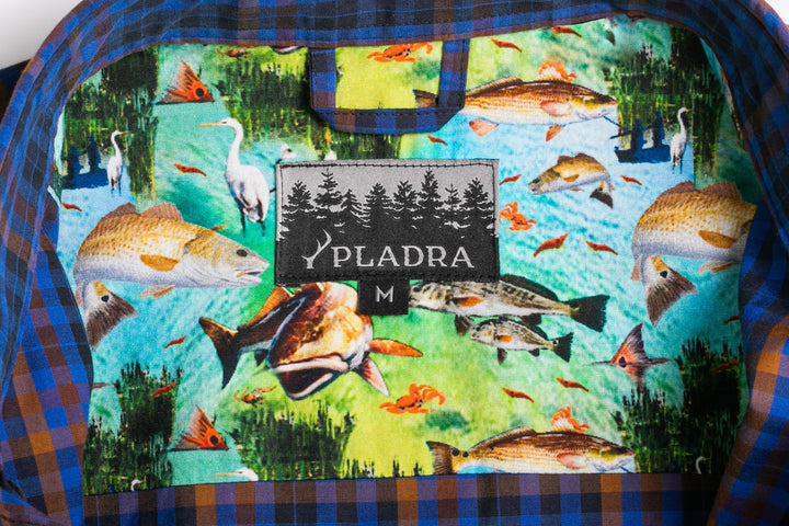 A fabric tag on a Pladra Men&