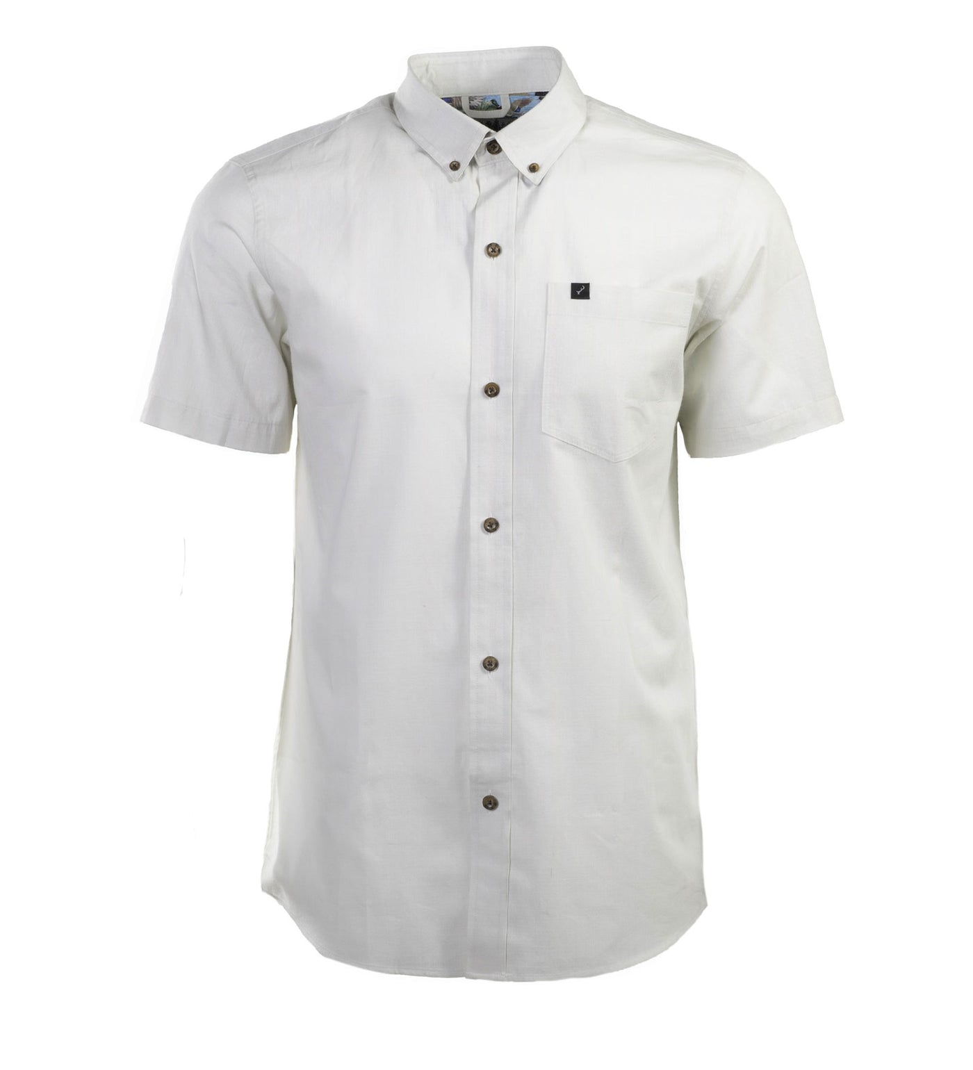 Men's Short Sleeve Tailwinds Shirt - Sand White Chambray