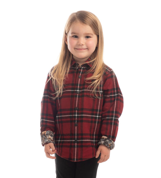 Toddler Cubs Flannel Shirt- Wrangler Red – Pladra