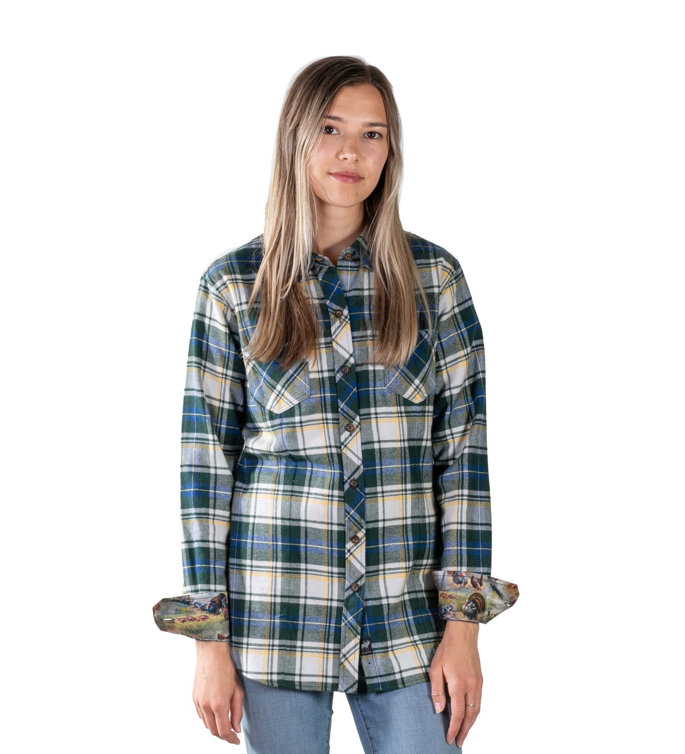 Women's Leon Workhorse Flannel Shirt- Aspen Green