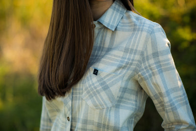 Women's Gunnison Go To Flannel Shirt- Cloud Grey