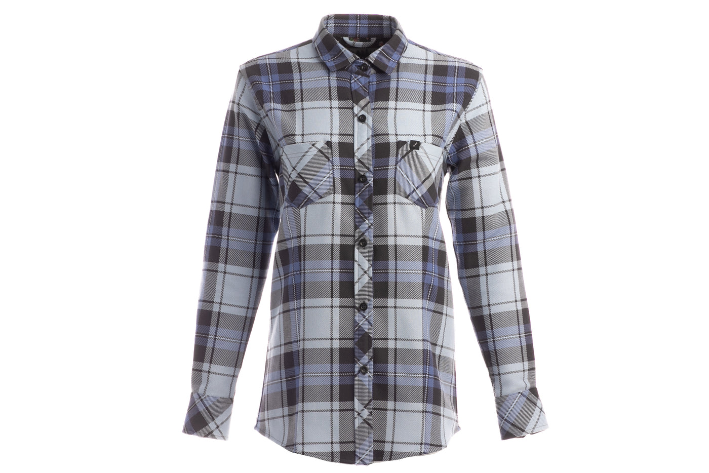 Women's Hemlock Water Repellent Flannel Shirt | Dun Blue | – Pladra