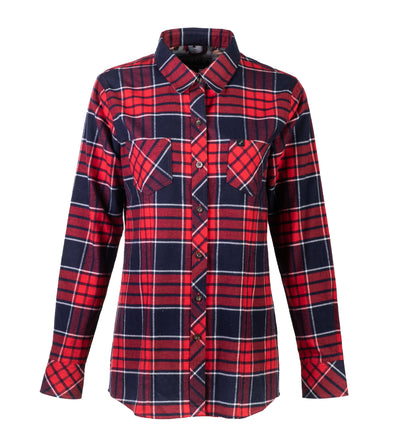Women's Every Day Flannel Shirt- Kokonee Red – Pladra